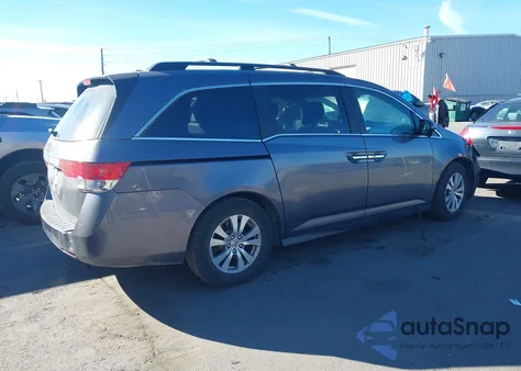 2015 Honda Odyssey Ex-L из США, поврежденный, VIN 5FNRL5H67FB103818